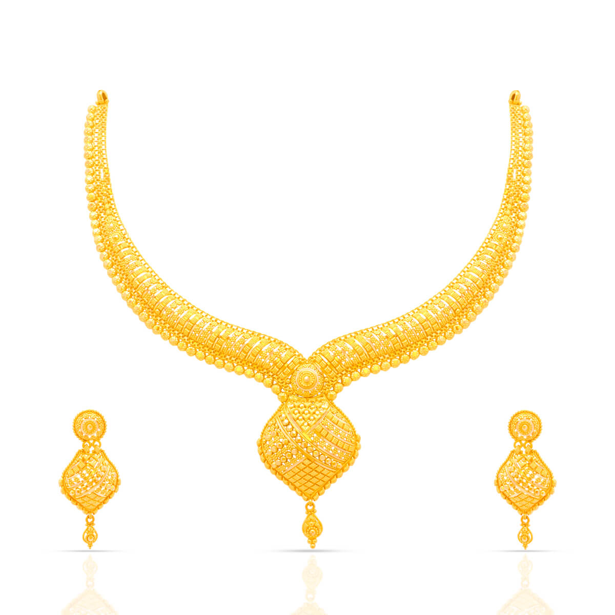 Gold Necklace Set with Free Gold Coin