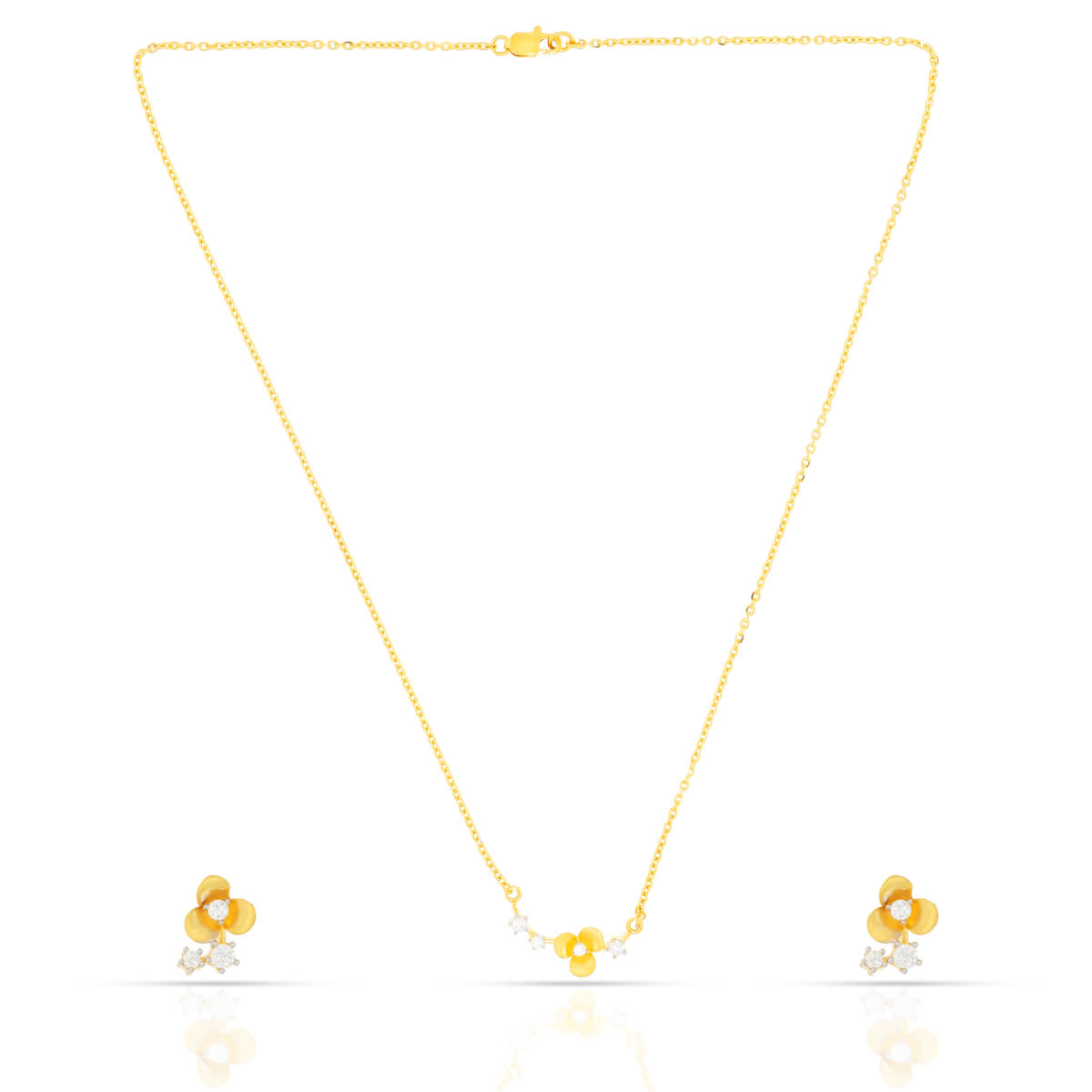 Gold Mini Necklace Set with Free Gold Coin