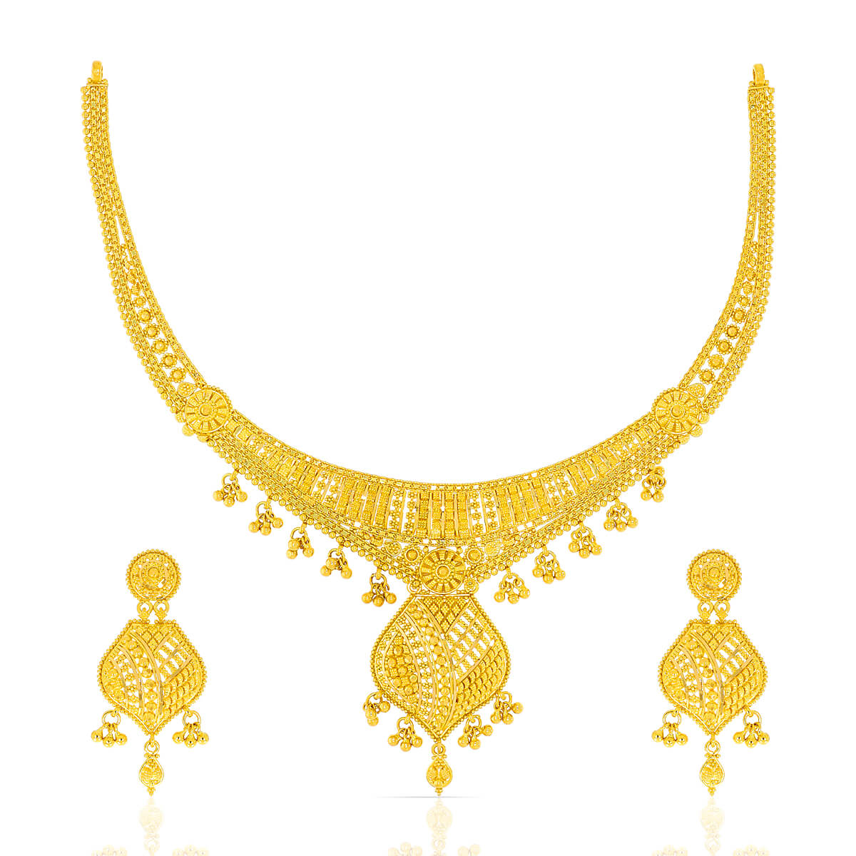 Elegant Gold Necklace Set with Free Gold Coin