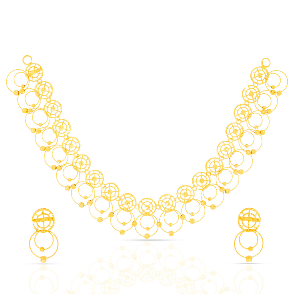 Gold Necklace Set with Free Gold Coin