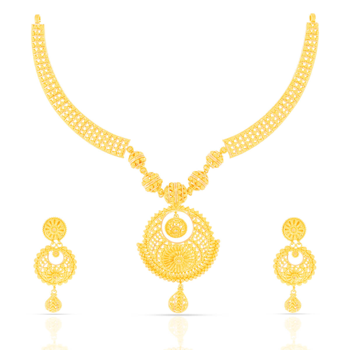 Gold Necklace Set with Free Gold Coin