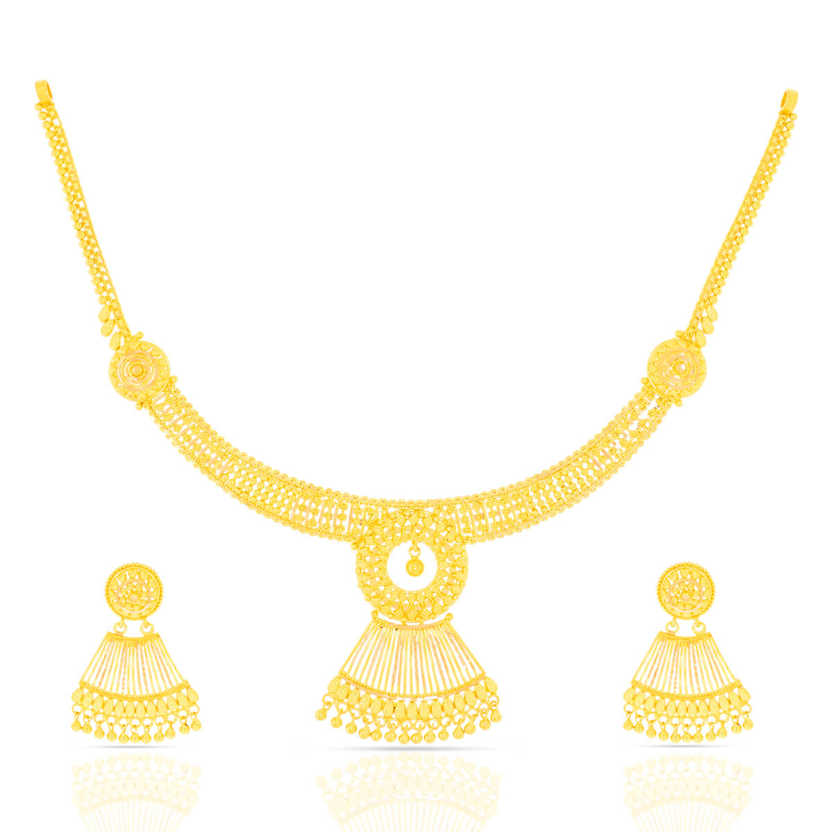 Gold Necklace Set with Free Gold Coin