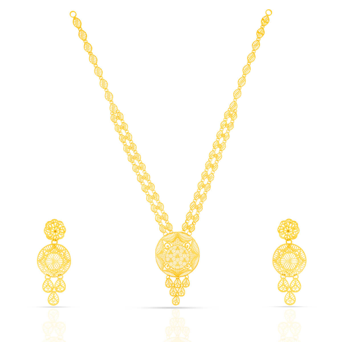 Gold Necklace Set with Free Gold Coin