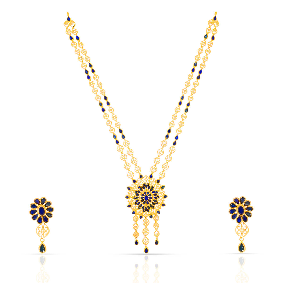 Gold Necklace Set with Free Gold Coin