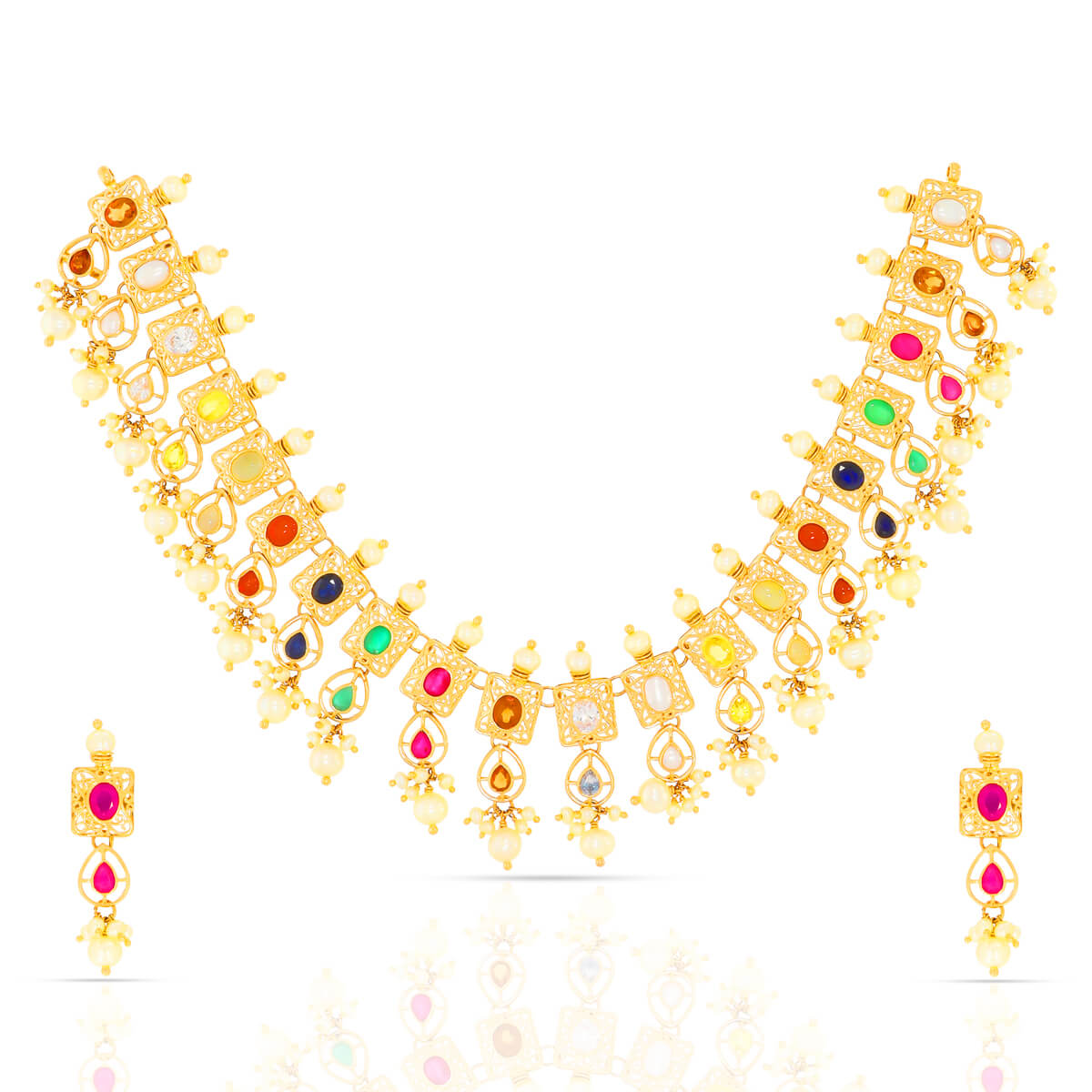 Gold Necklace Set with Free Gold Coin