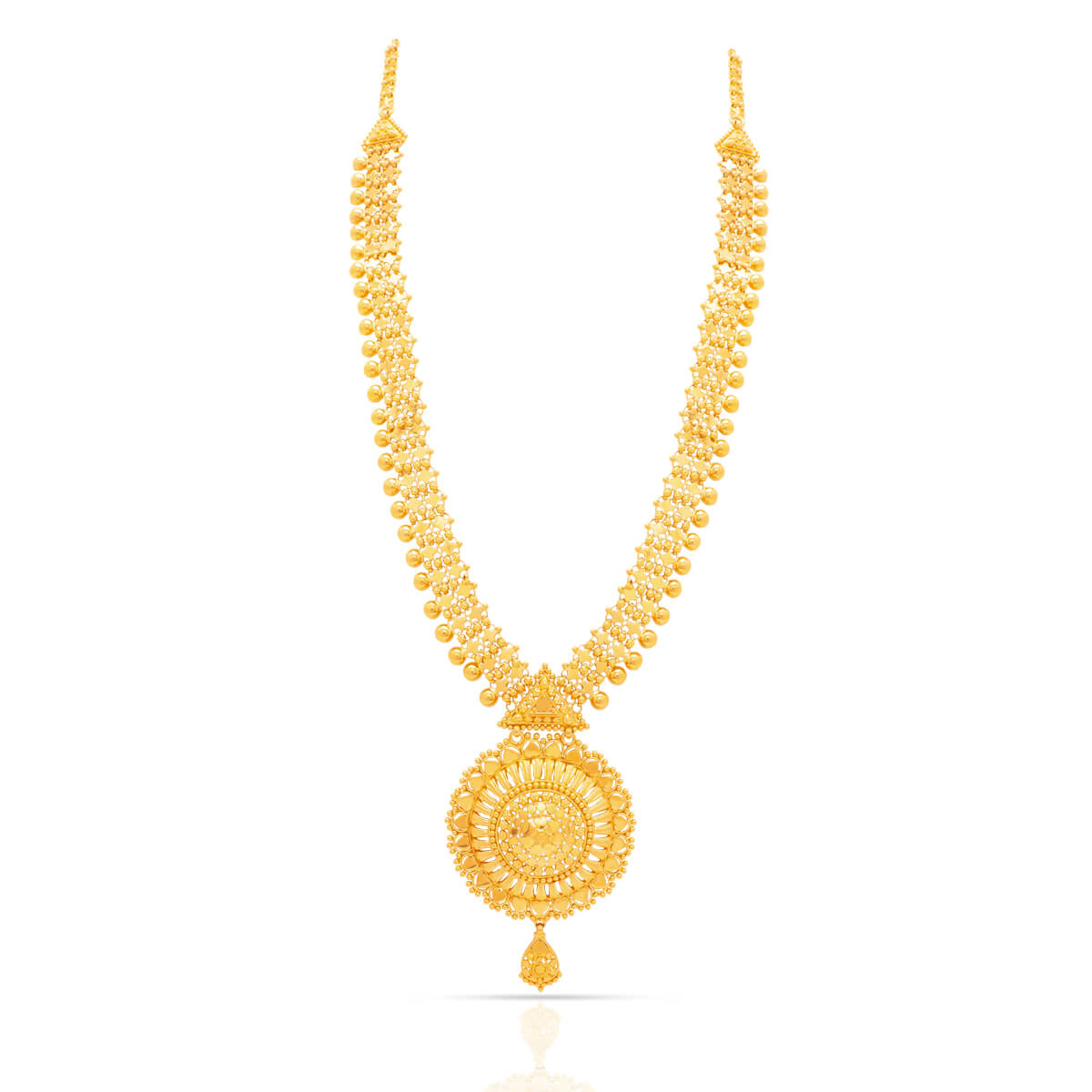 Classic Heritage Chandan Haar Gold Necklace with Free Gold Coin