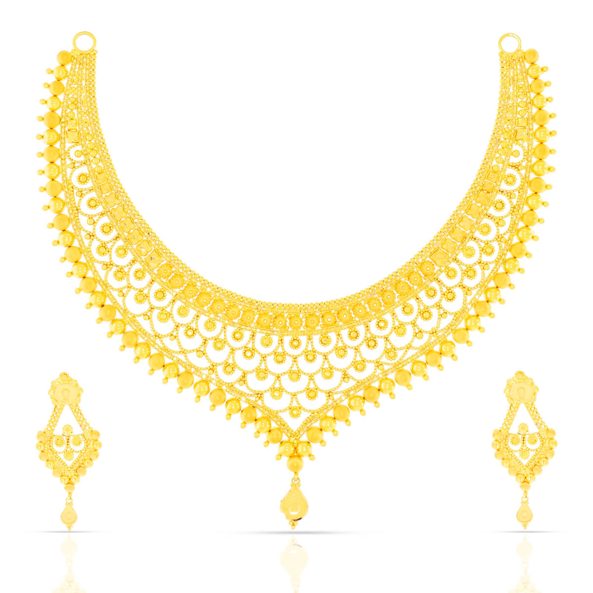 Gold Necklace Set with Free Gold Coin