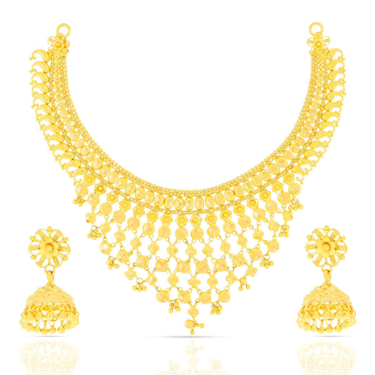 Exquisite Craftsmanship Gold Necklace Set with Free Gold Coin