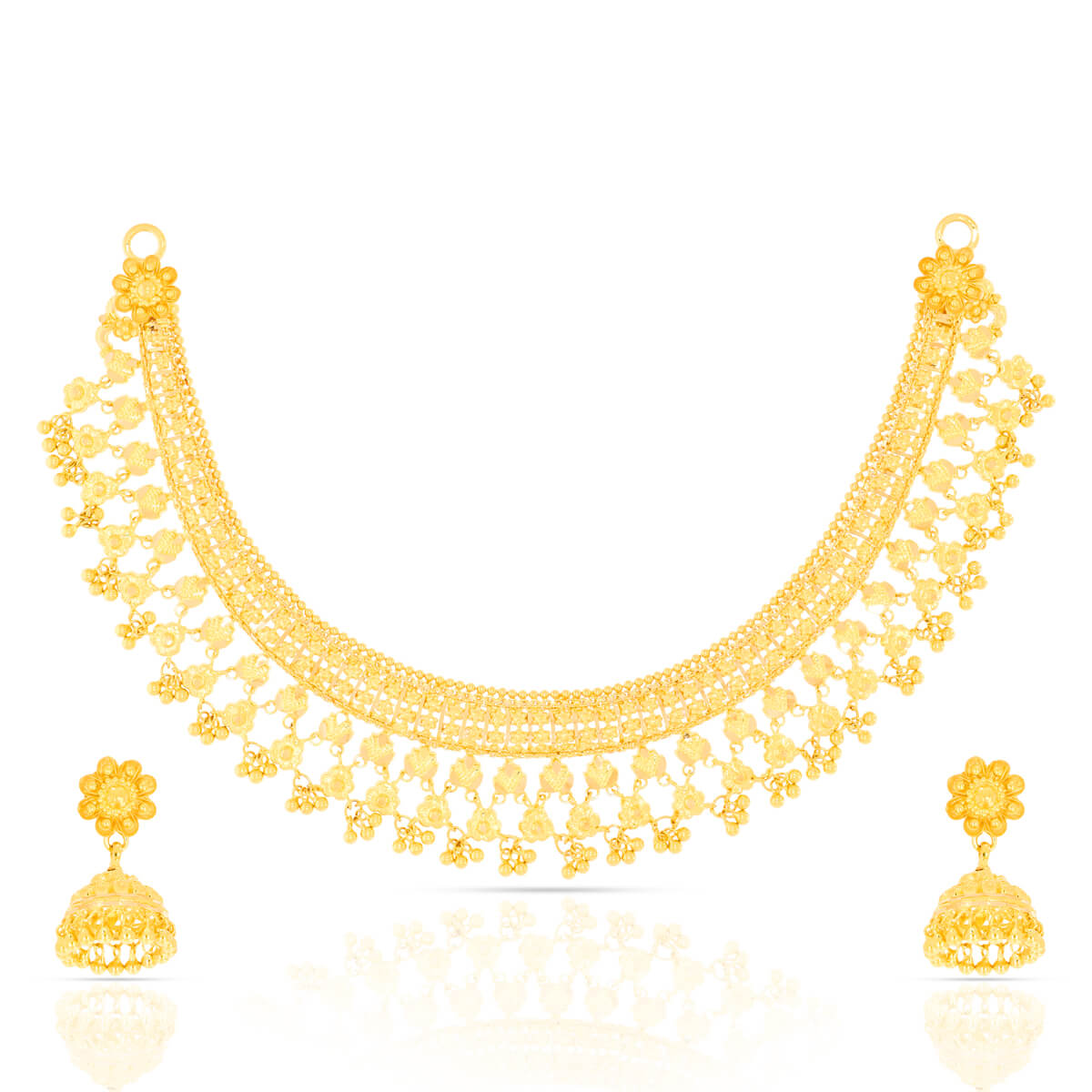 Nostalgic Glamour Gold Necklace Set with Free Gold Coin