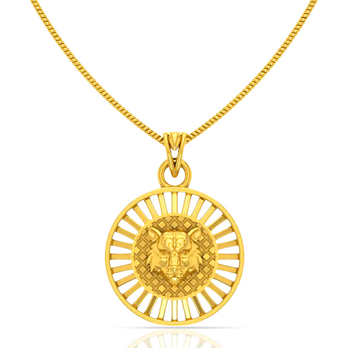 Royal Lion Guardian Gold Pendant