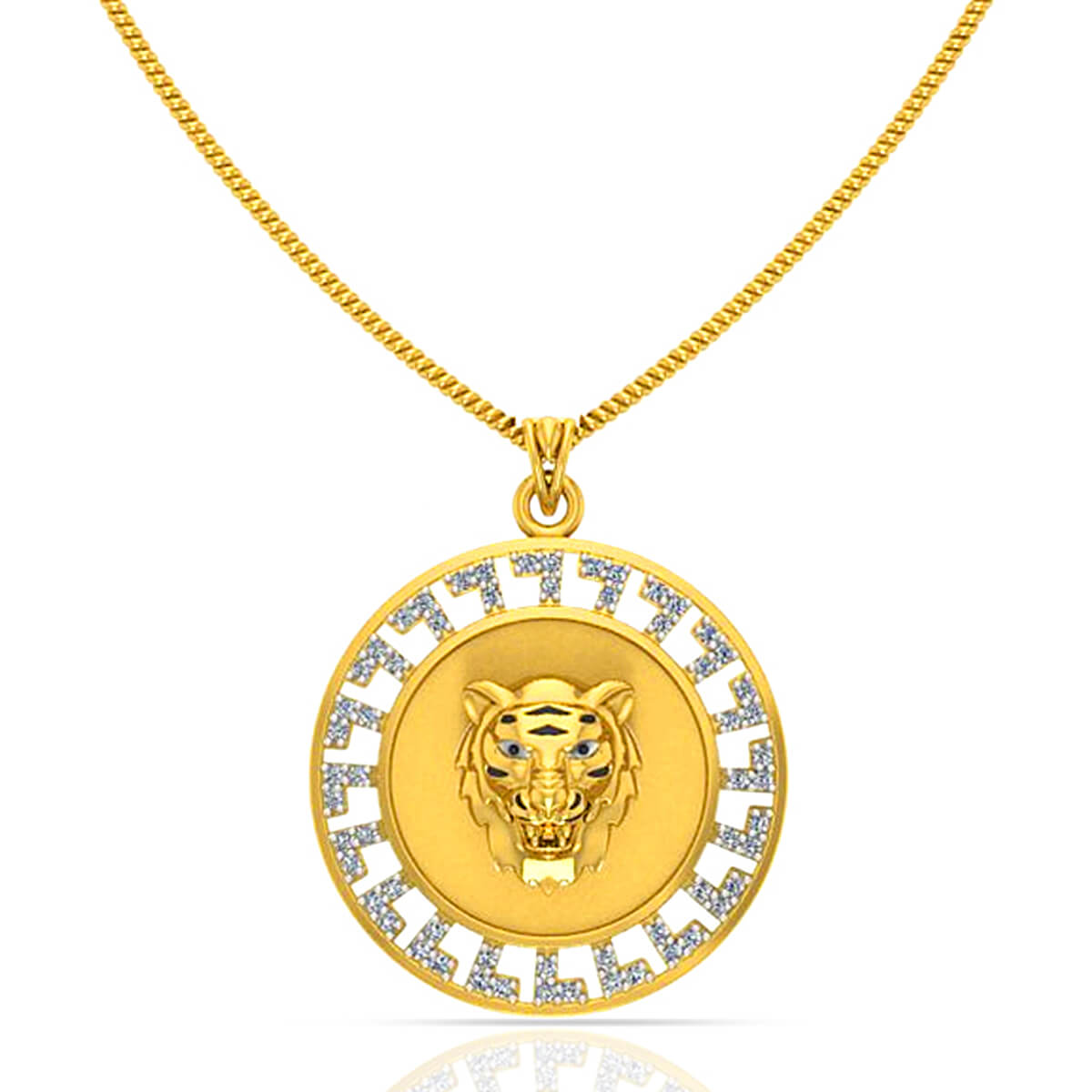 Tiger Essence Gold Pendant with Free Gold Coin