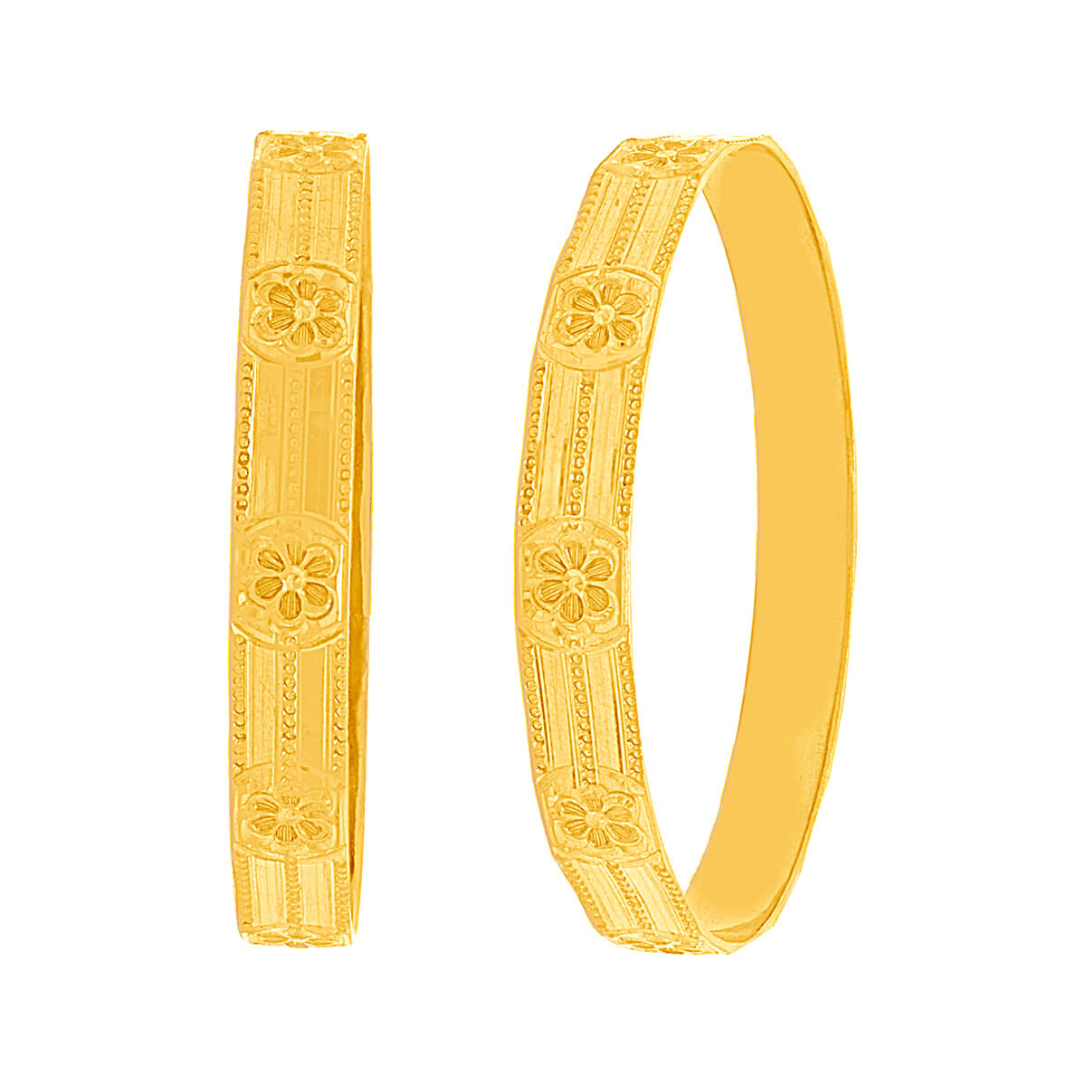 Hamsika Gold Bangle with Free Gold Coin