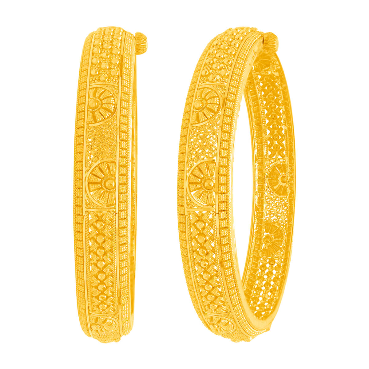 Uvisha Gold Bangle with Free Gold Coin