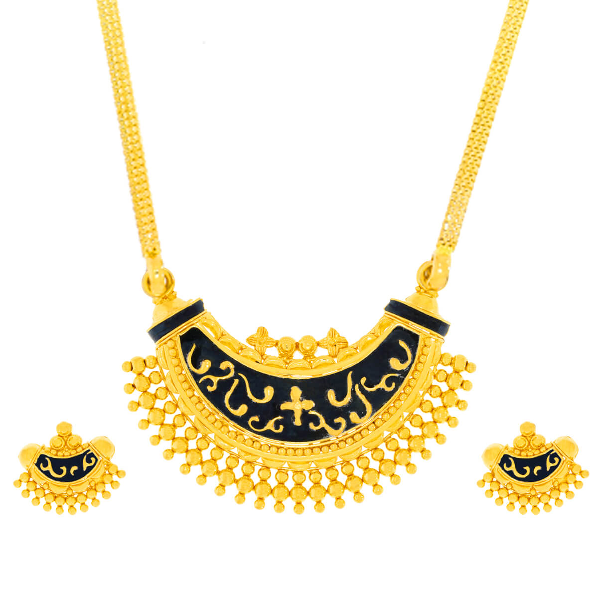 Rivadh Gold Pendant Set