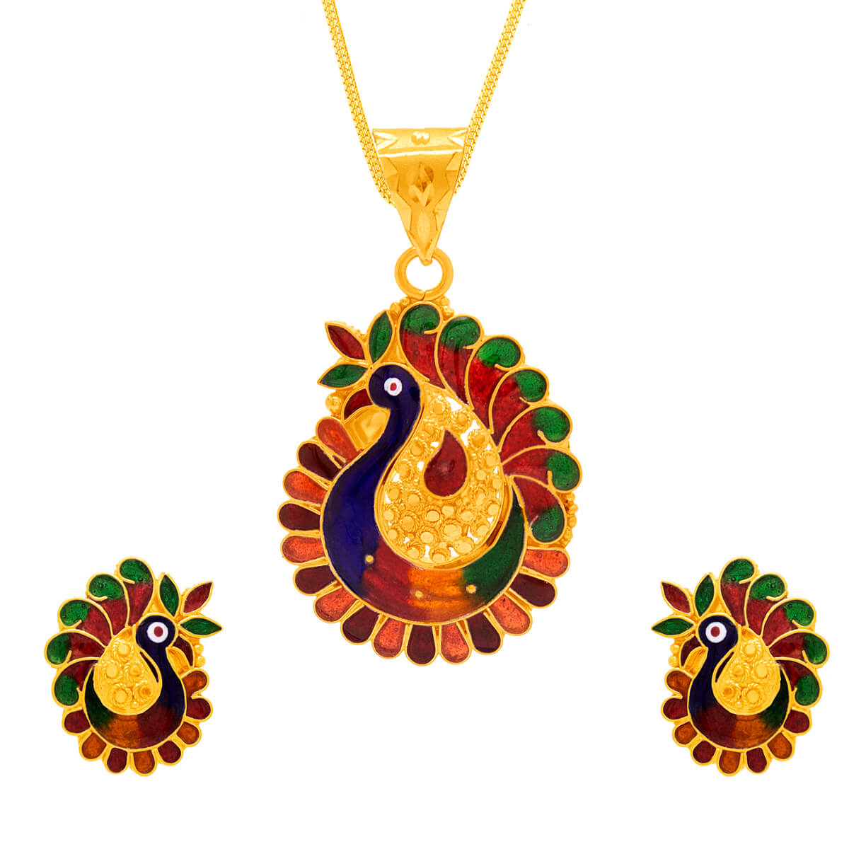 Murnmiya Gold Pendant Set