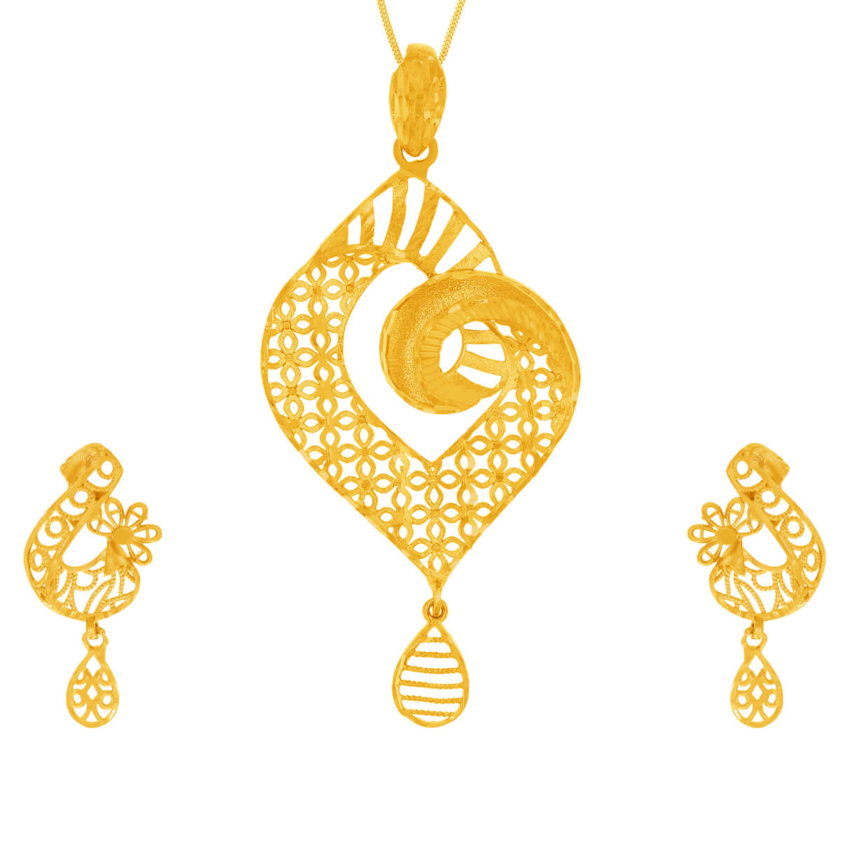 Amaira Gold Pendant Set with Free Gold Coin