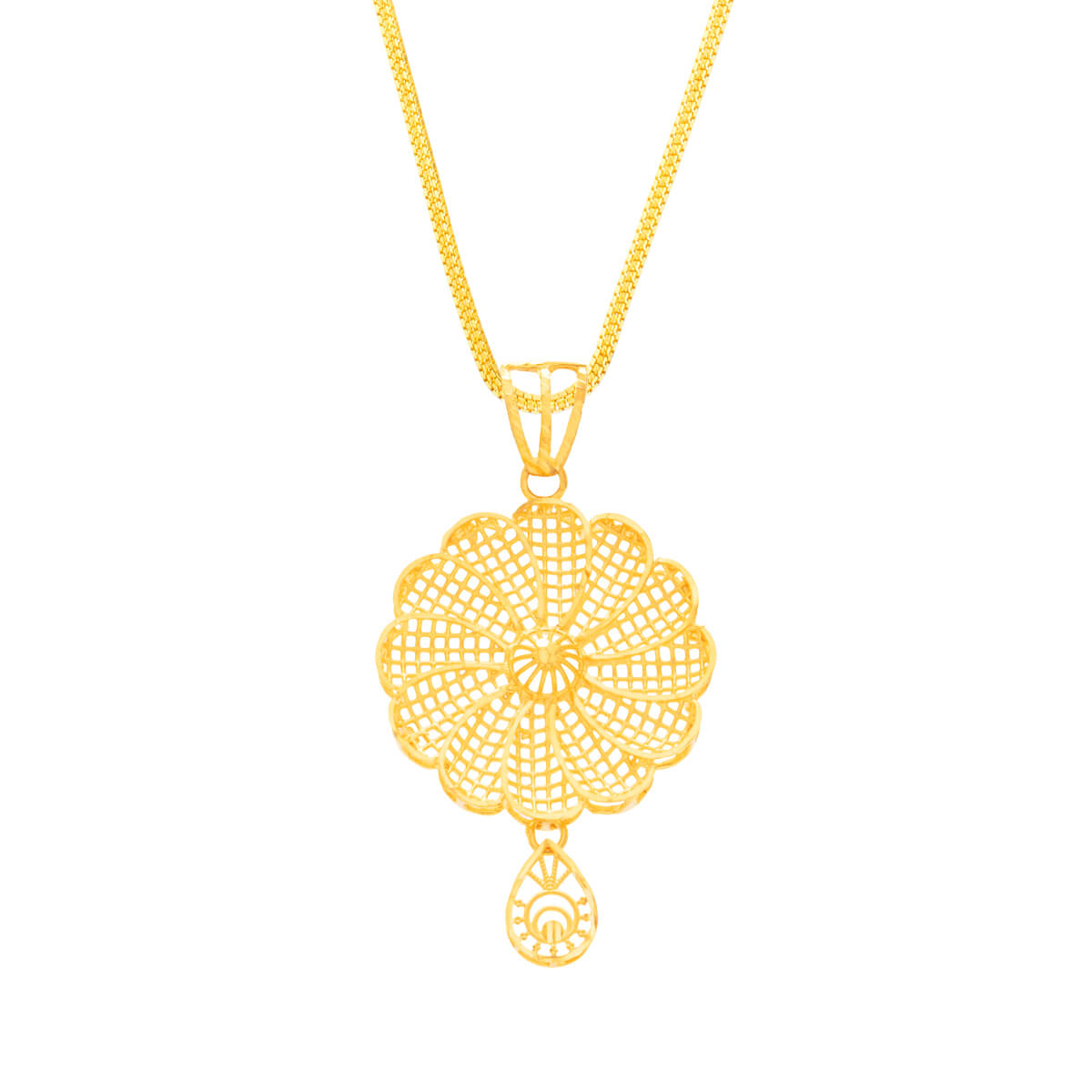 Floral Fusion Gold Locket