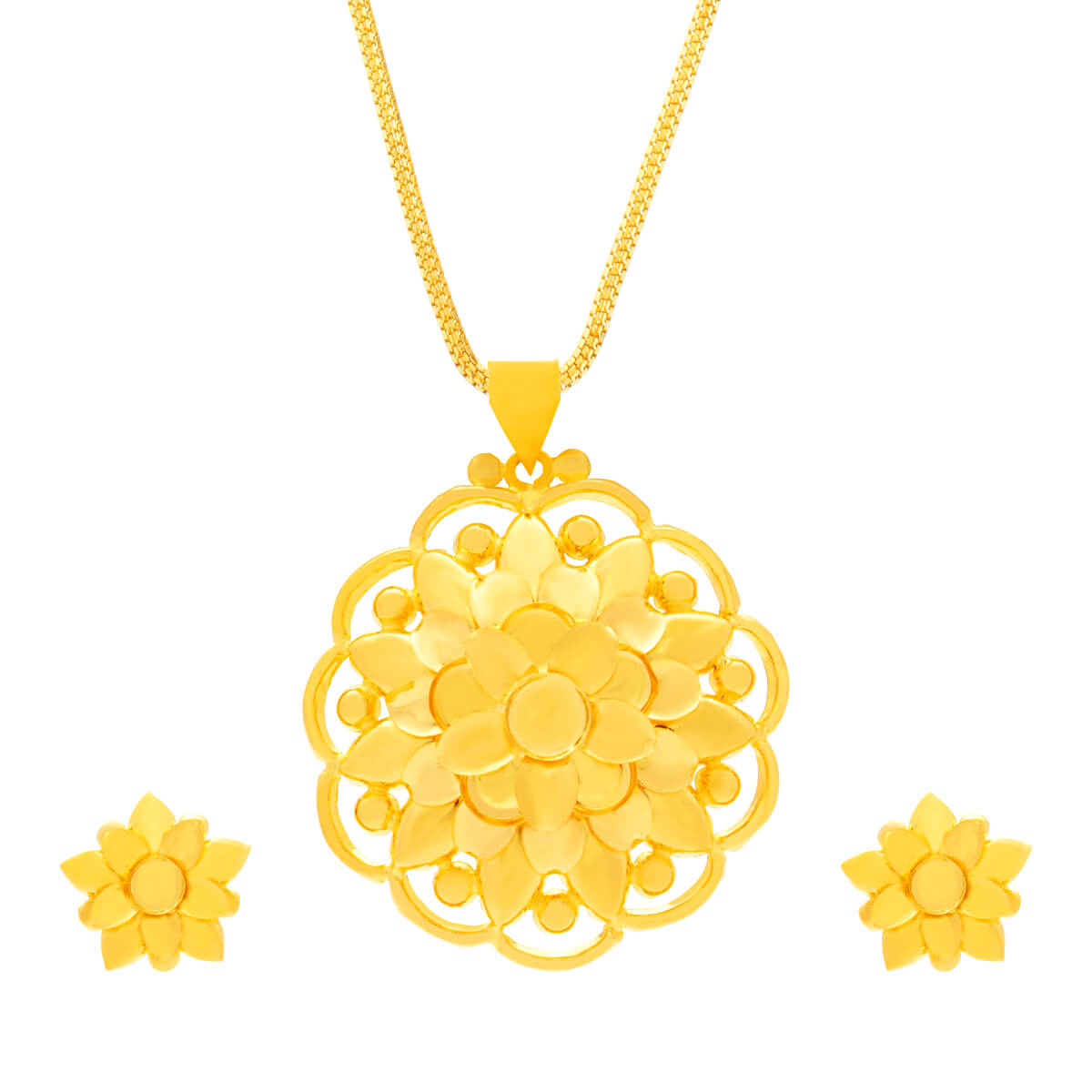 Parin Gold Pendant Set with Free Gold Coin