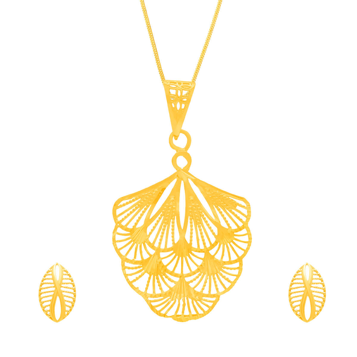 Lavish Enamel Gold Necklace with Free Gold Coin