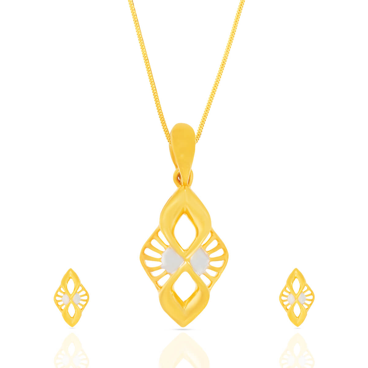 Majestic Symphony Gold Pendant Set