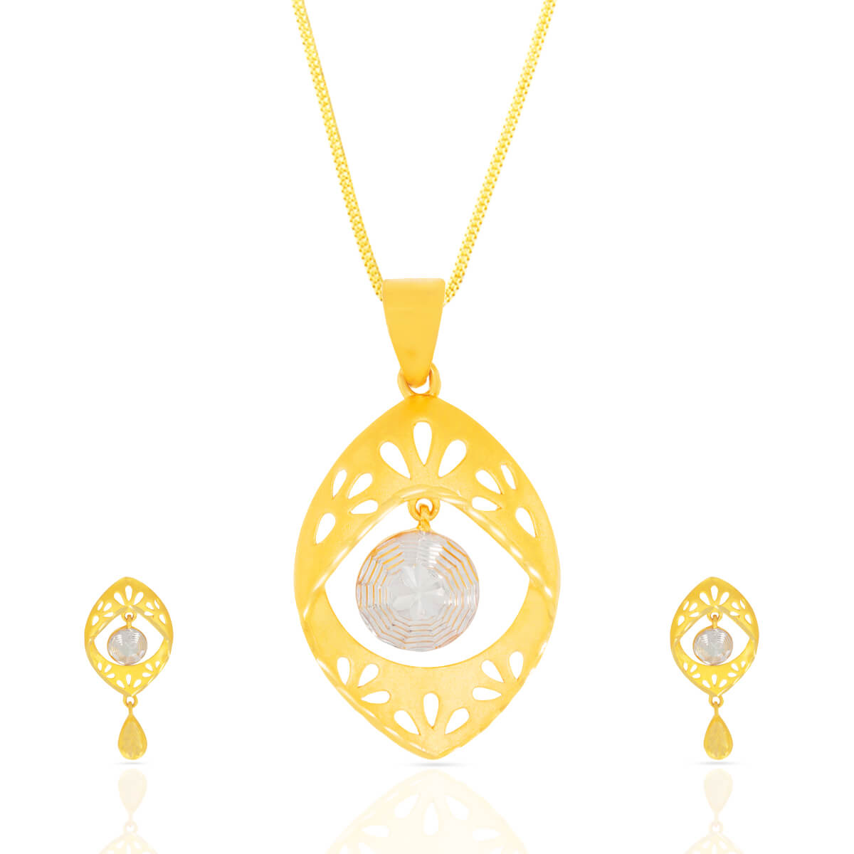 Majestic Adornments Gold Pendant Set with Free Gold Coin