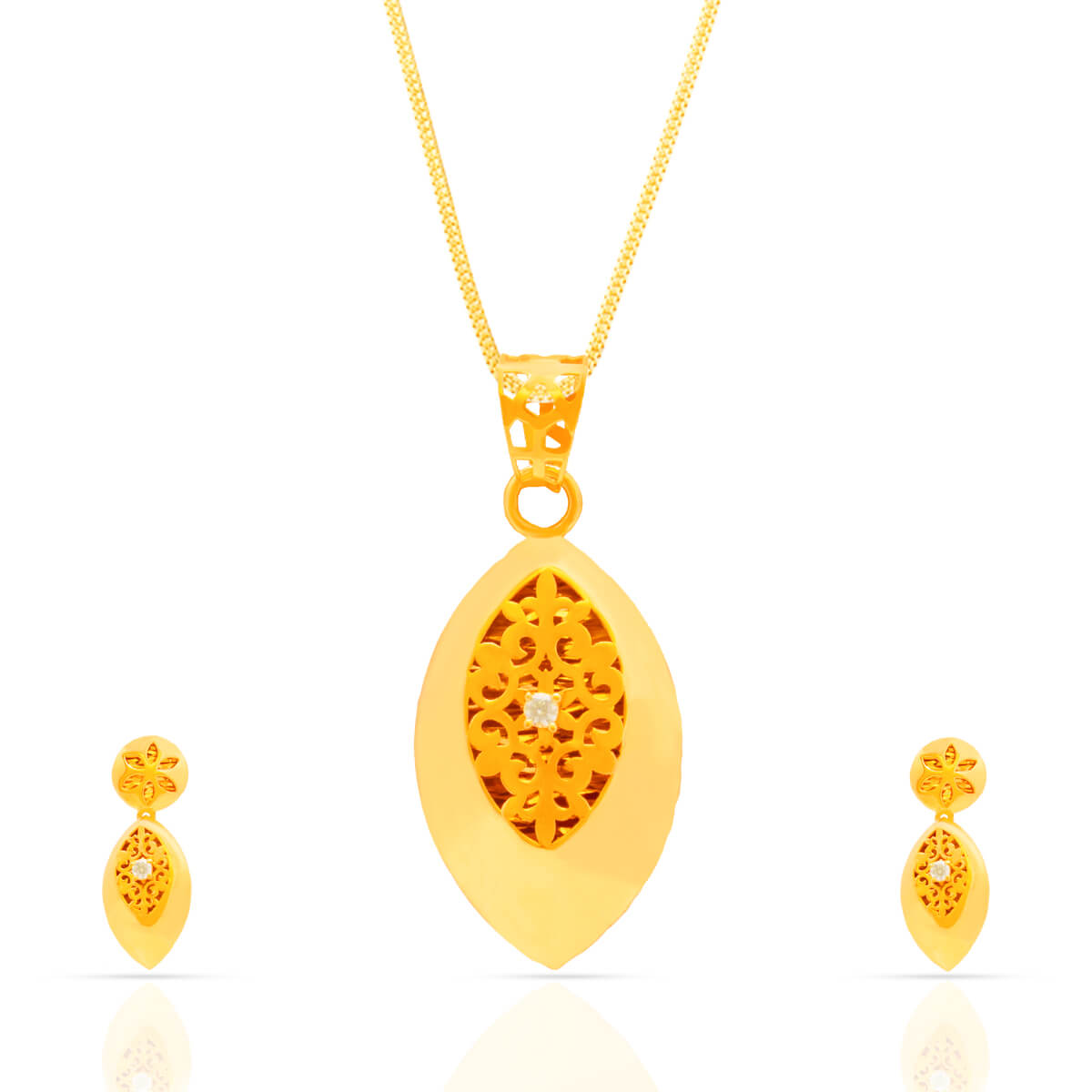 Gold Pendant Set with Free Gold Coin