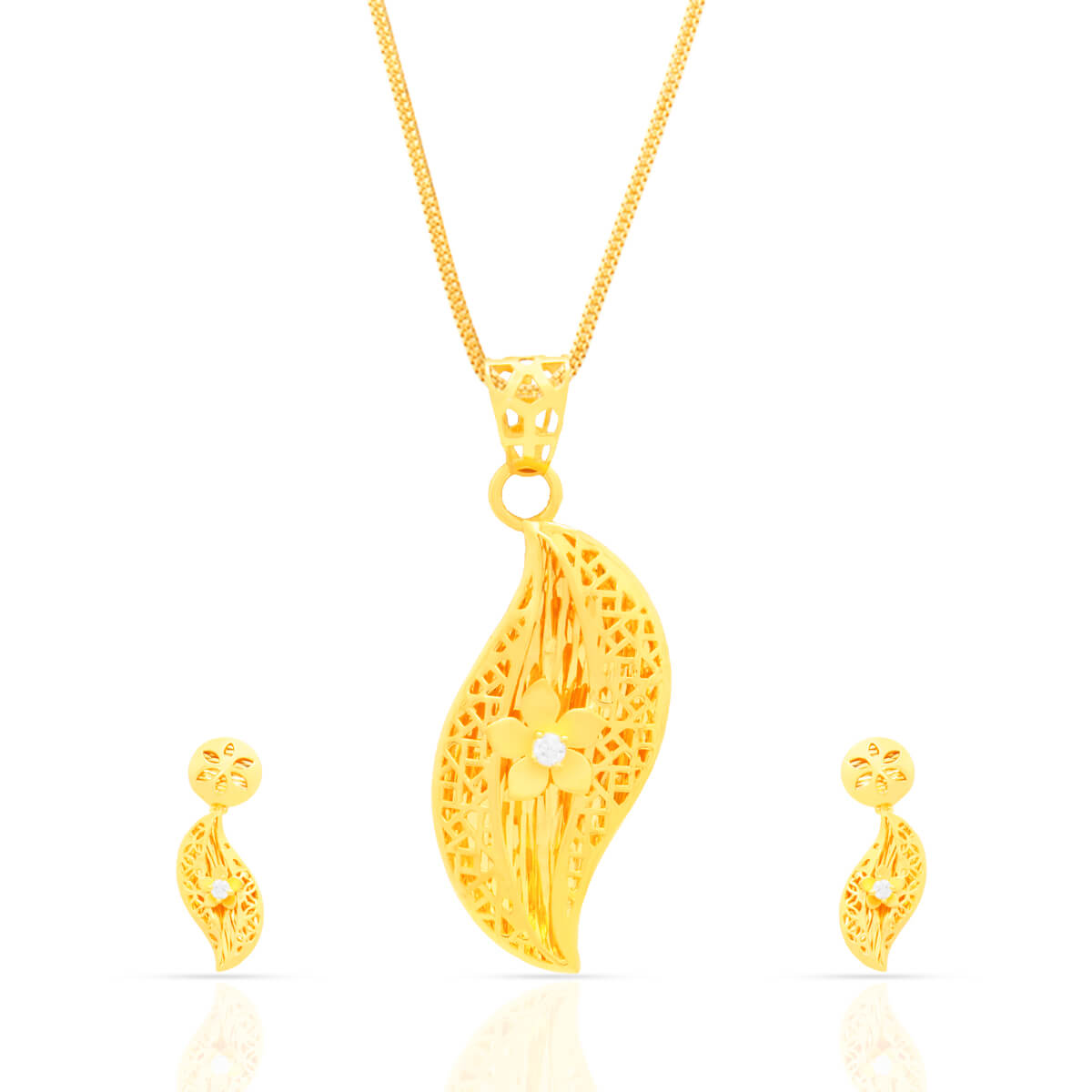 Gold Pendant Set with Free Gold Coin