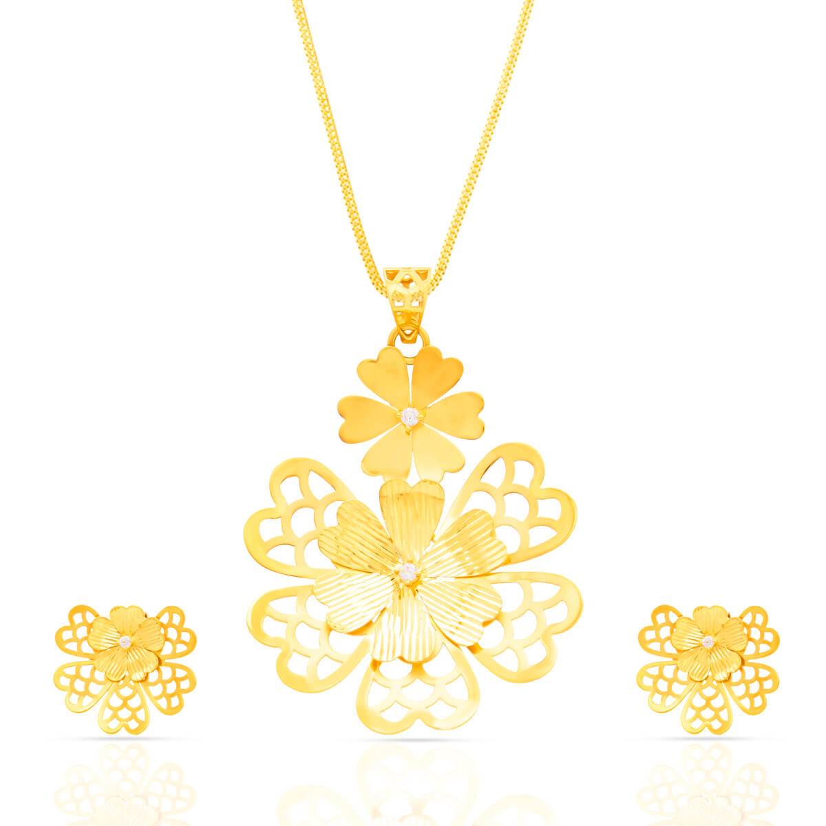 Gold Pendant Set