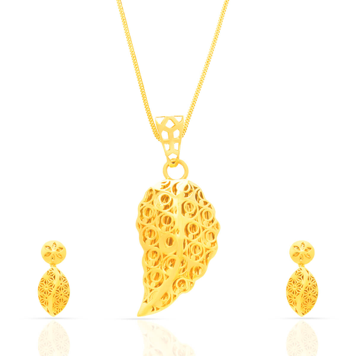 Gold Pendant Set with Free Gold Coin