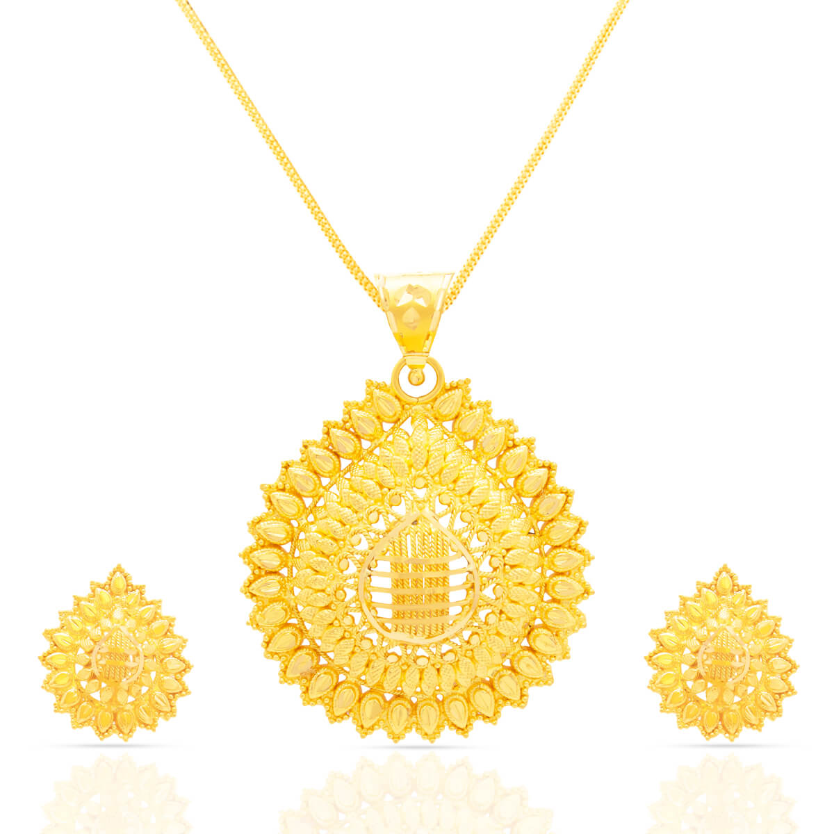 Gold Pendant Set