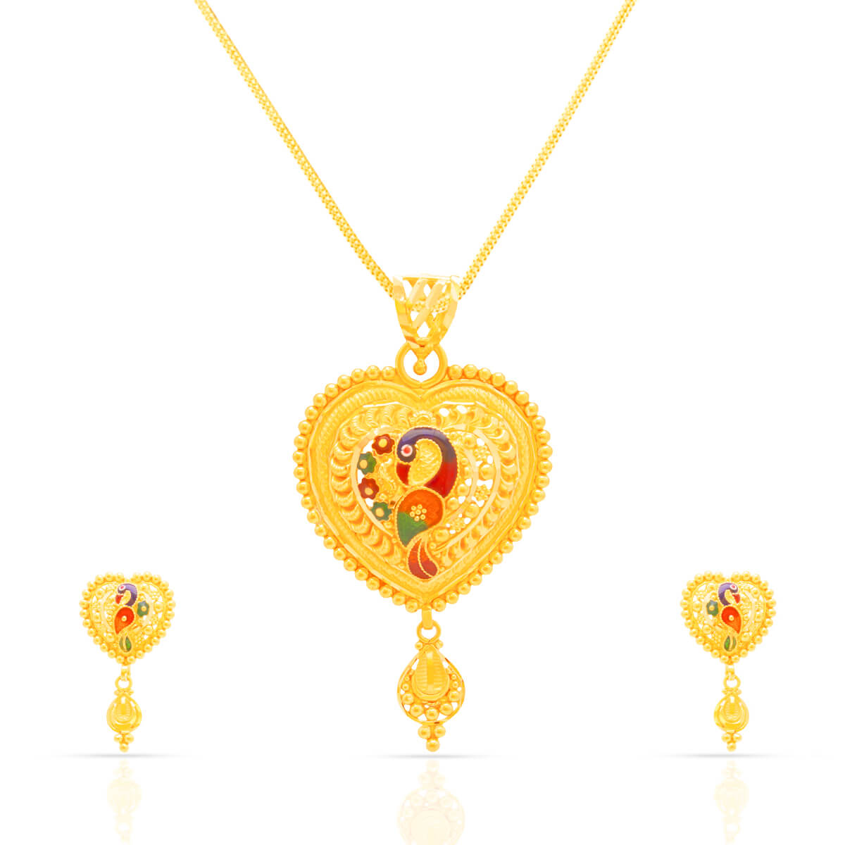 Gold Pendant Set with Free Gold Coin