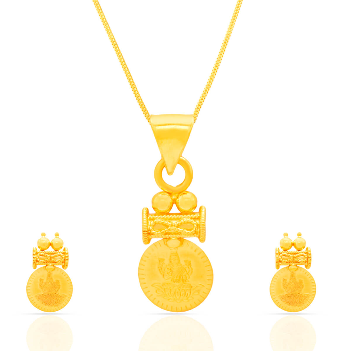 Gold Pendant Set