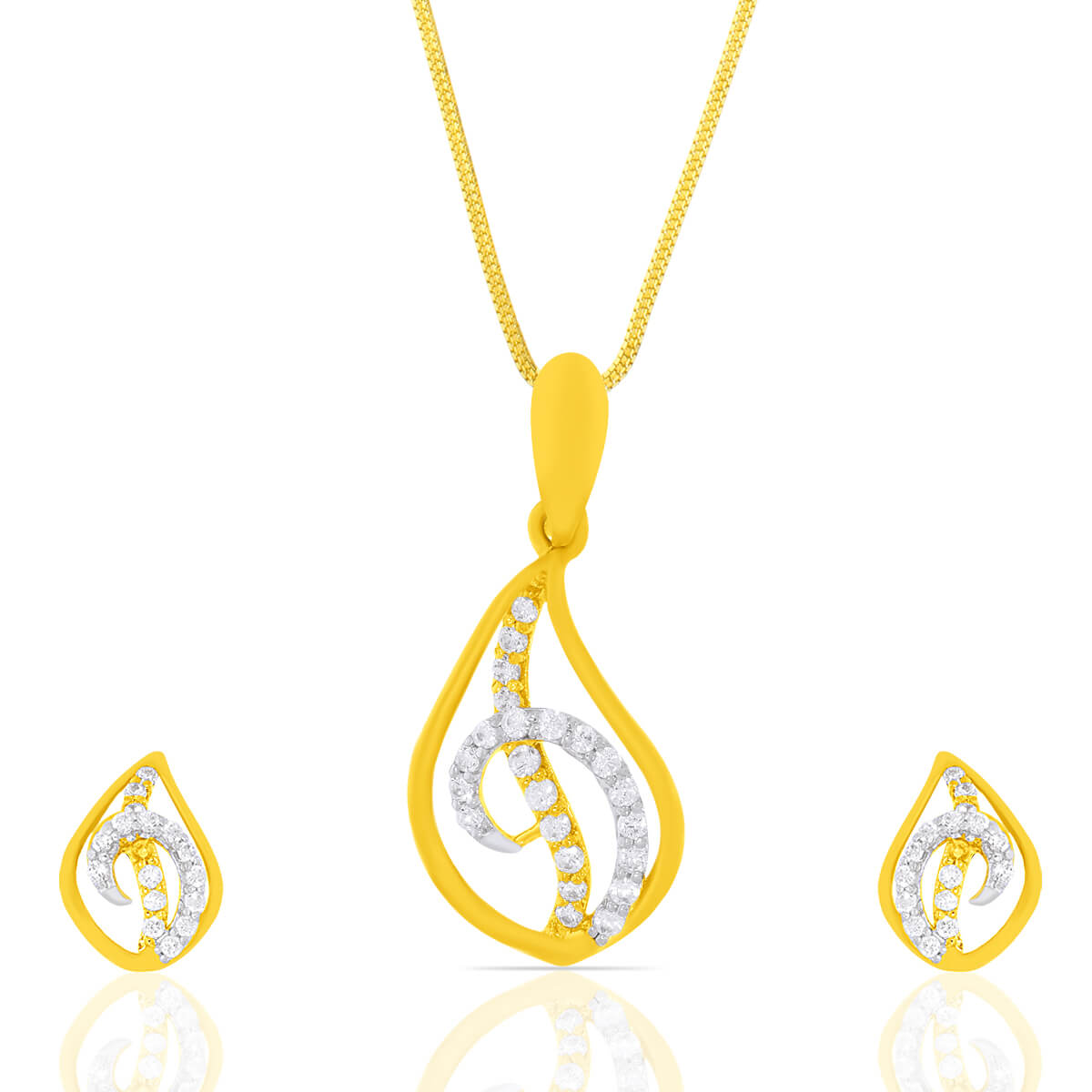 Light Elegance Gold Pendant Set with Free Gold Coin