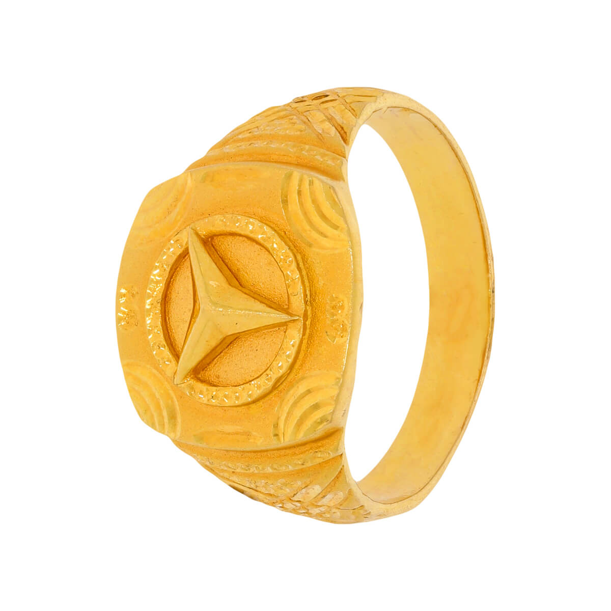 Trividha Gold Ring with Free Gold Coin