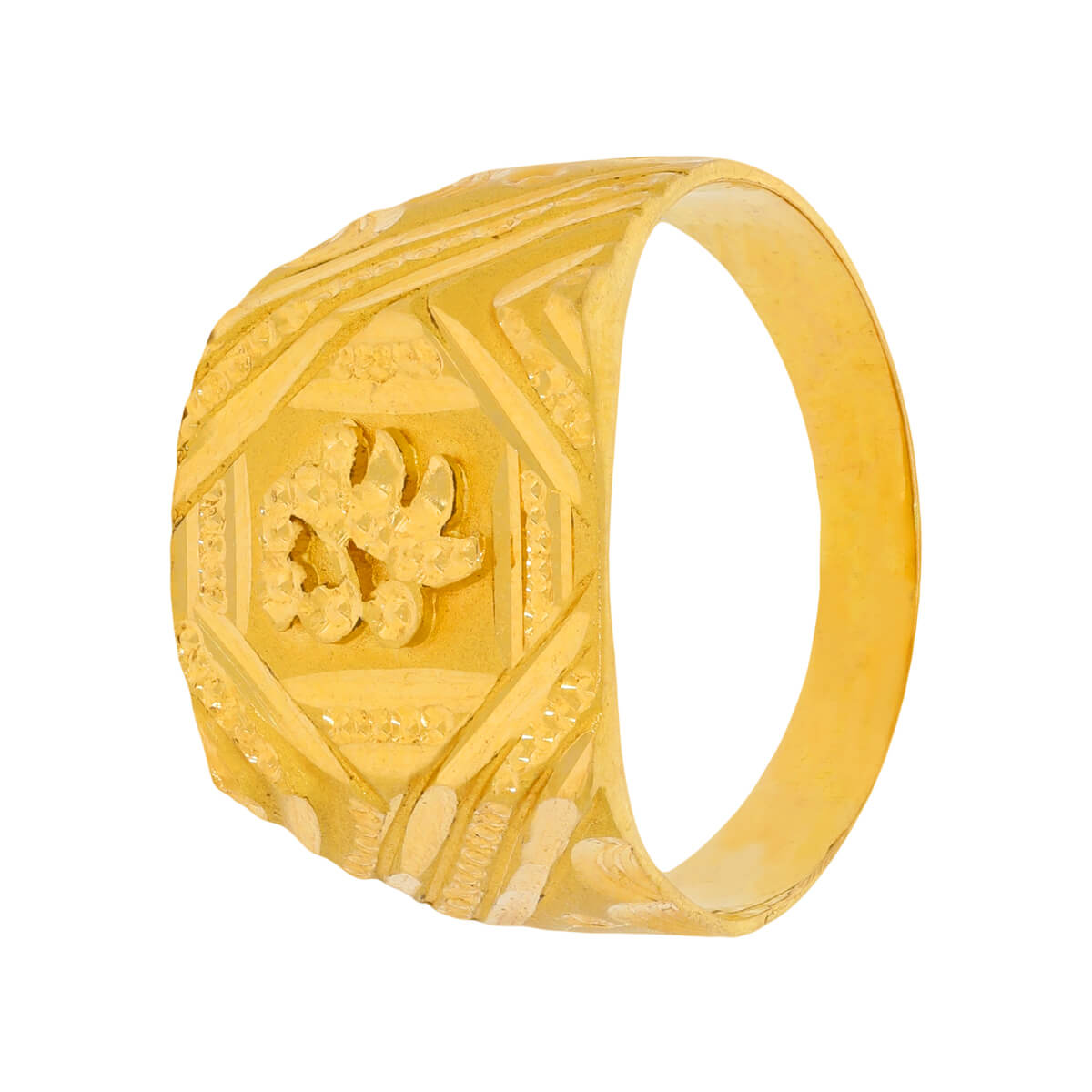 Saurya Gold Ring with Free Gold Coin