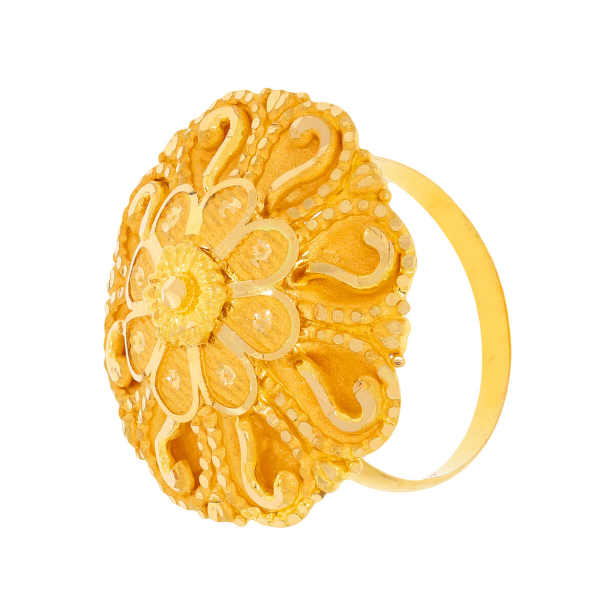 Chavika Gold Ring with Free Gold Coin