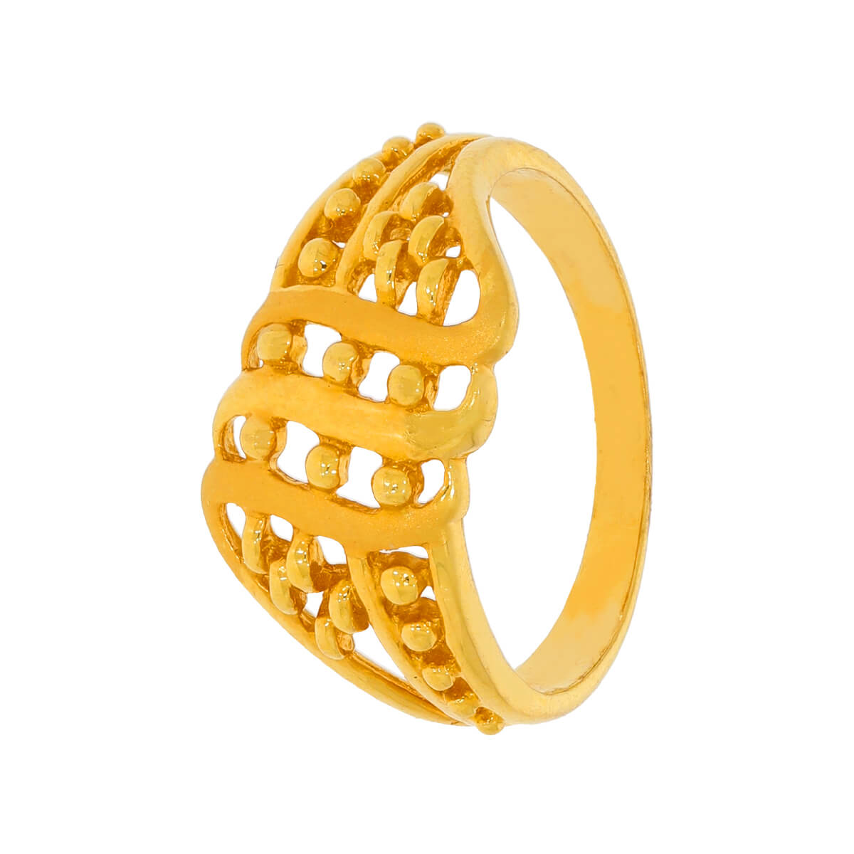 Disha Gold Ring with Free Gold Coin