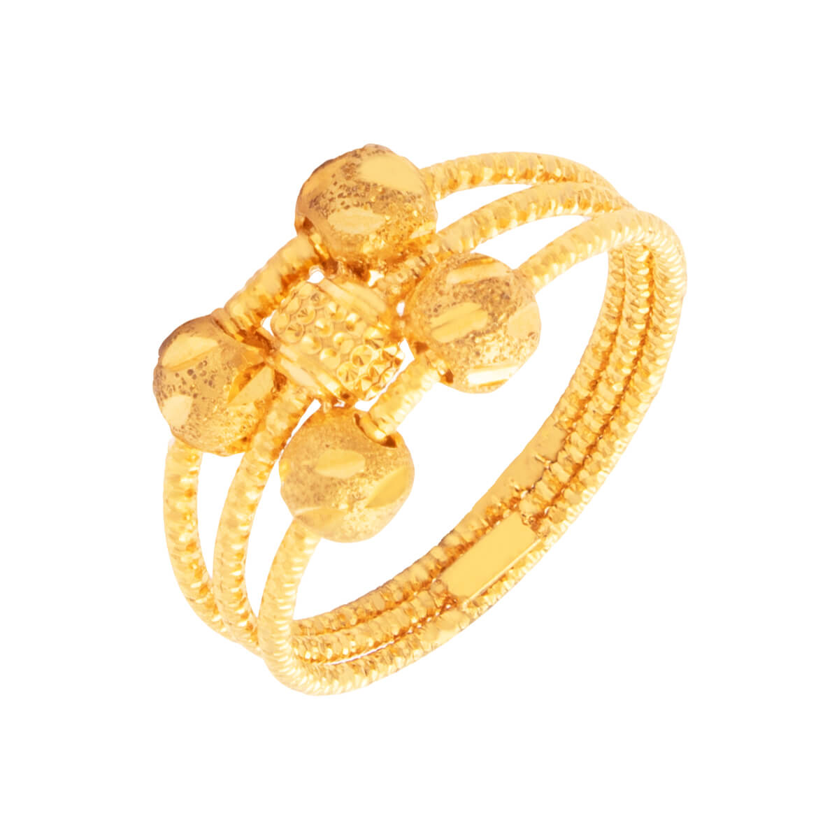 Entwined Appeal Gold Ring with Free Gold Coin