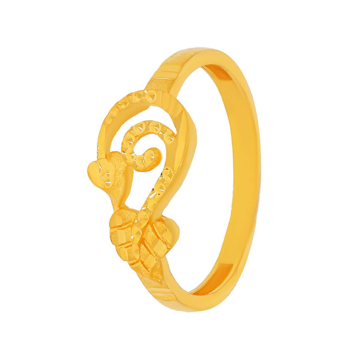 Malaiva Gold Ring with Free Gold Coin