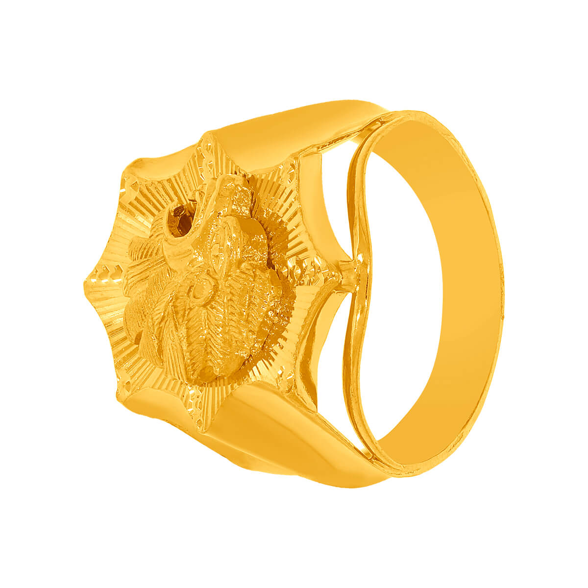 Enigma Gold Ring with Free Gold Coin