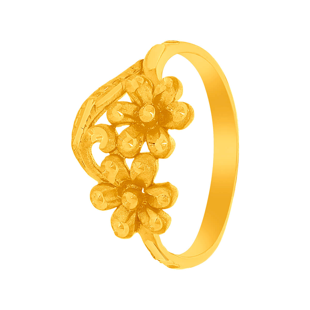 Floralplaza Gold Ring with Free Gold Coin