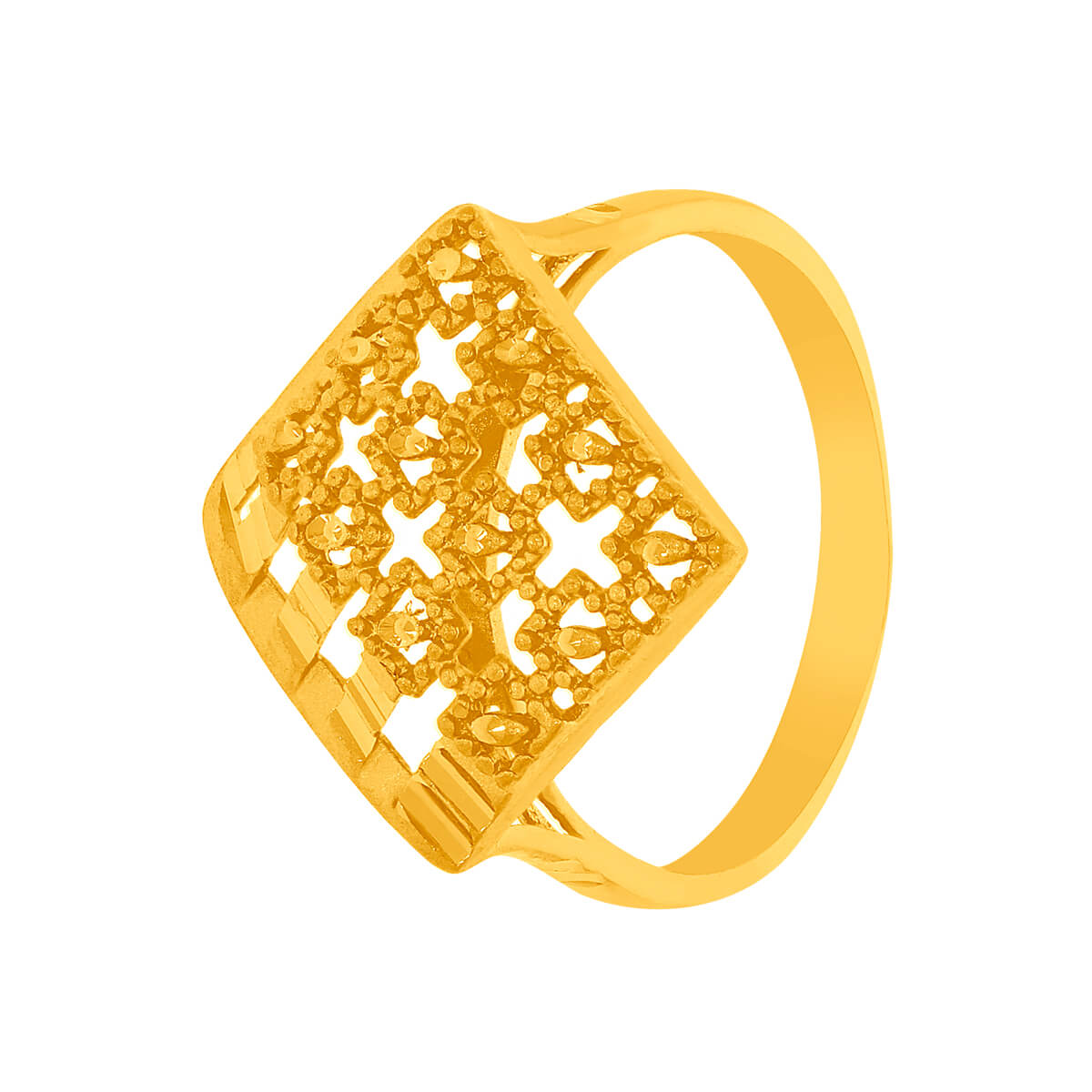 Gleaming Ray Gold Ring