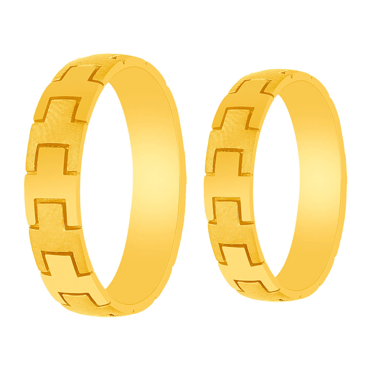 Virushka Gold Couple Ring with Free Gold Coin