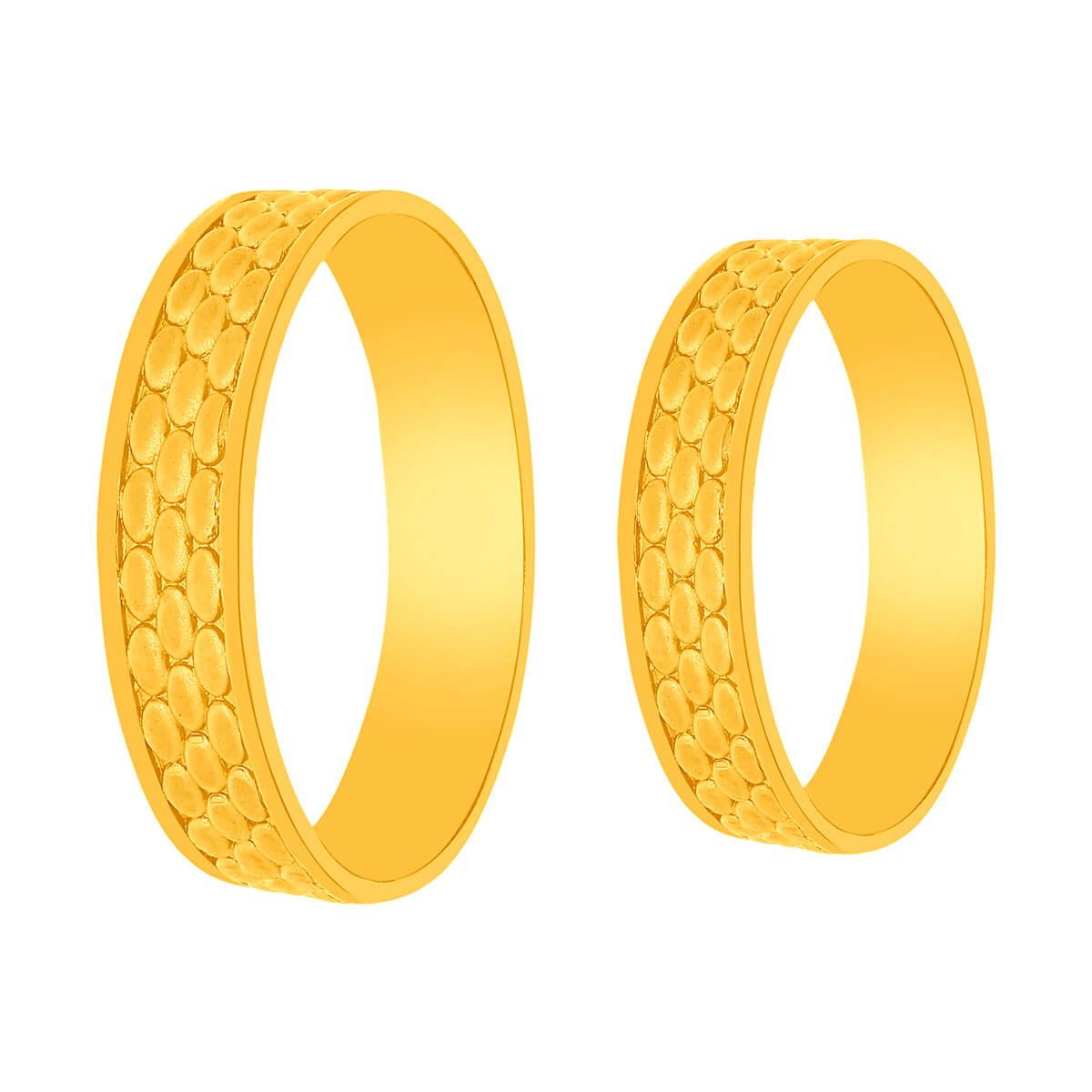 Saifeena Gold Couple Ring with Free Gold Coin