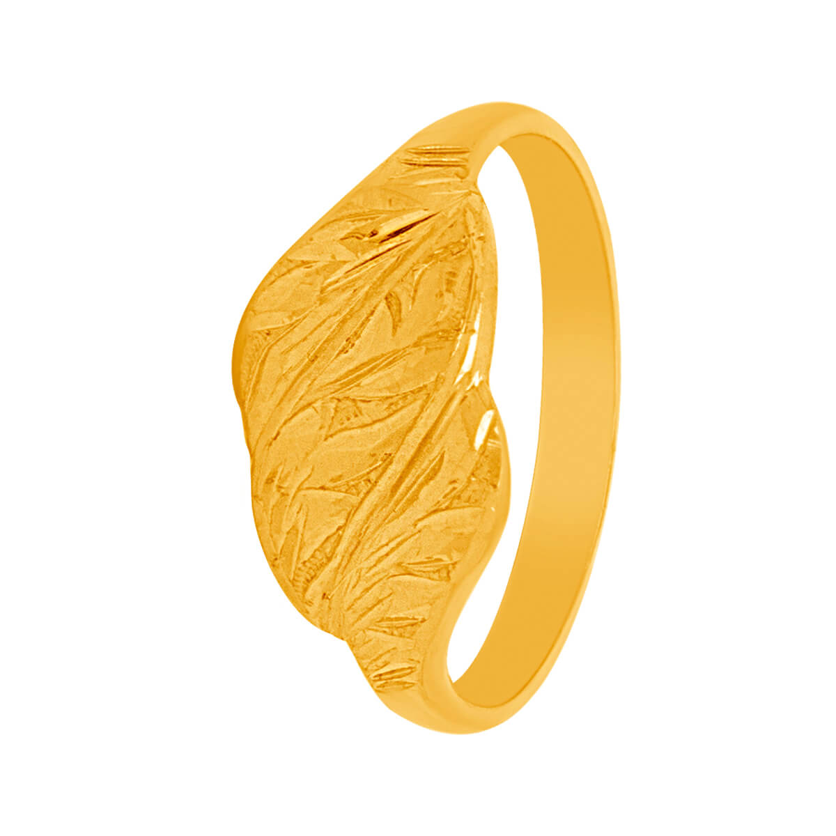 Aahana Gold Ring with Free Gold Coin