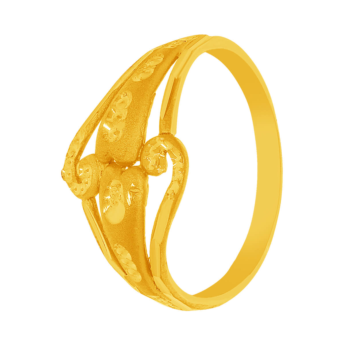 Dishani Gold Ring with Free Gold Coin