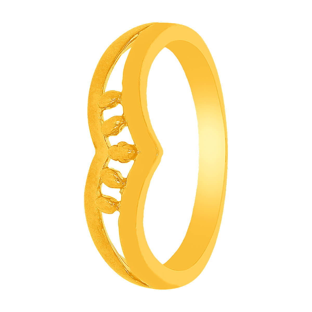 Janvi Gold Ring with Free Gold Coin