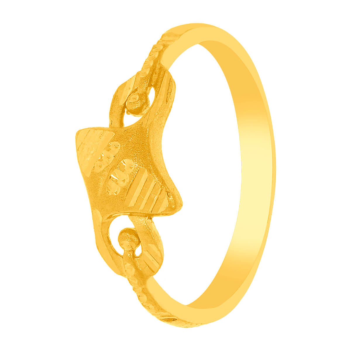 Tanvi Gold Ring with Free Gold Coin