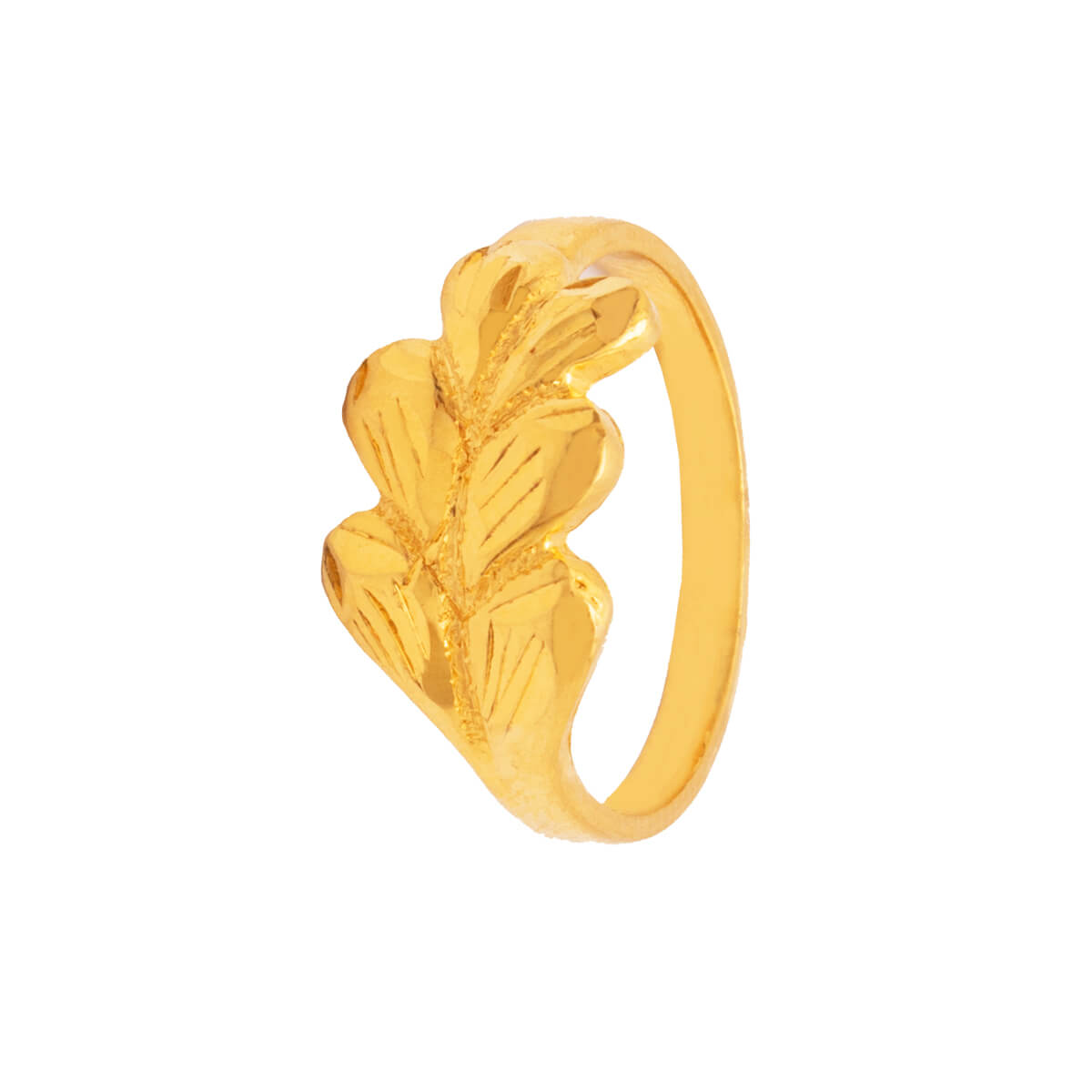 Classic Fern Gold Ring with Free Gold Coin