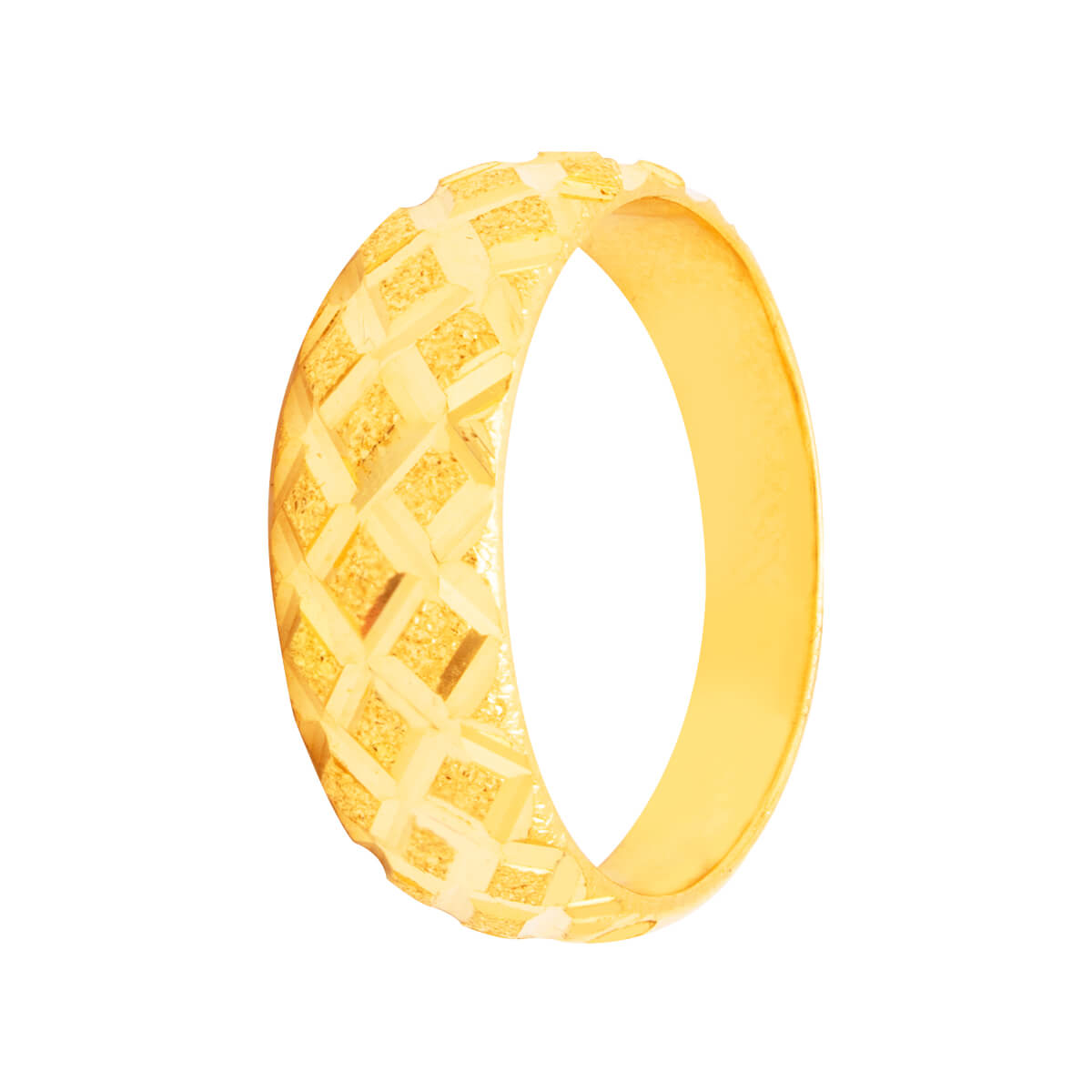 Iris Geometric Gold Ring with Free Gold Coin